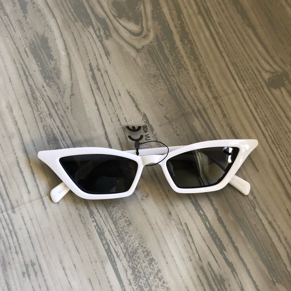 Urban Outfitters Accessories - White retro cat eye white outline glasses
